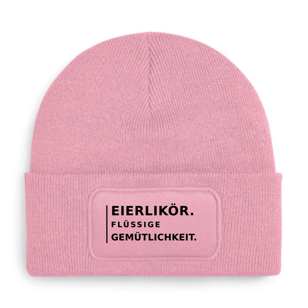 Mütze EIERLIKÖR. FLÜSSIGE GEMÜTLICHKEIT. in Rosa