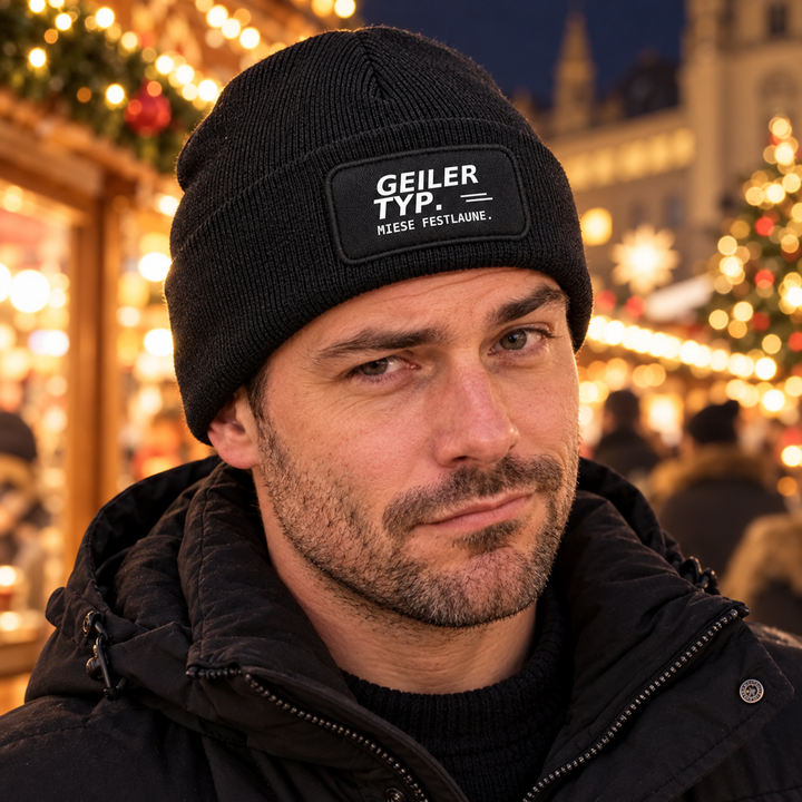 GEILER TYP. MIESE FESTLAUNE. – Mütze Lifestyle