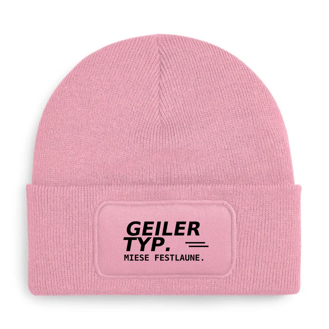 GEILER TYP. MIESE FESTLAUNE. – Mütze Rosa
