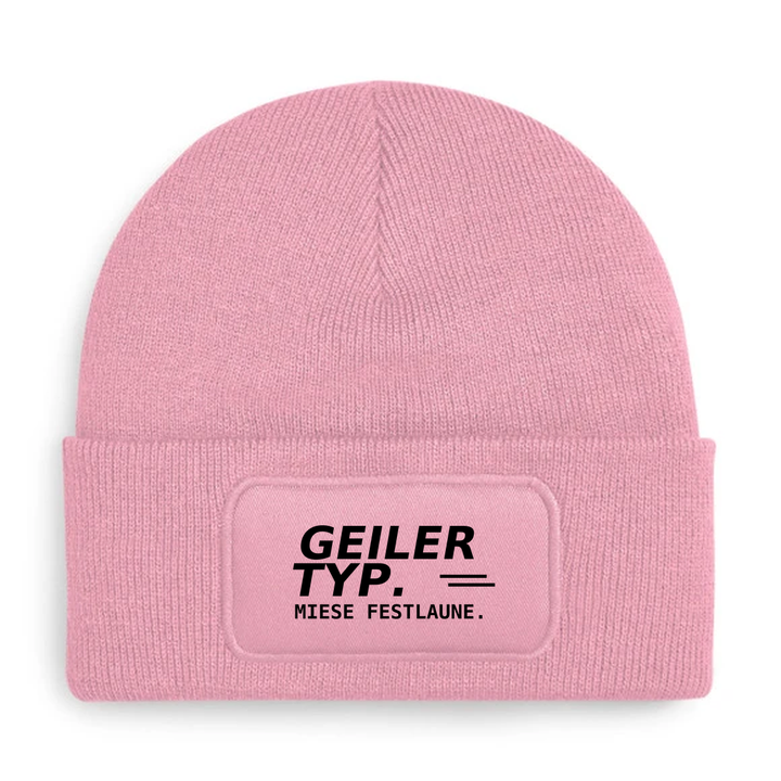 GEILER TYP. MIESE FESTLAUNE. – Mütze Rosa