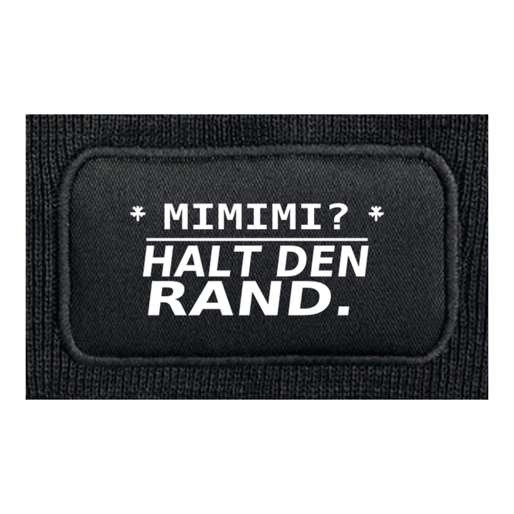 MIMIMI? HALT DEN RAND. – Mütze Detail
