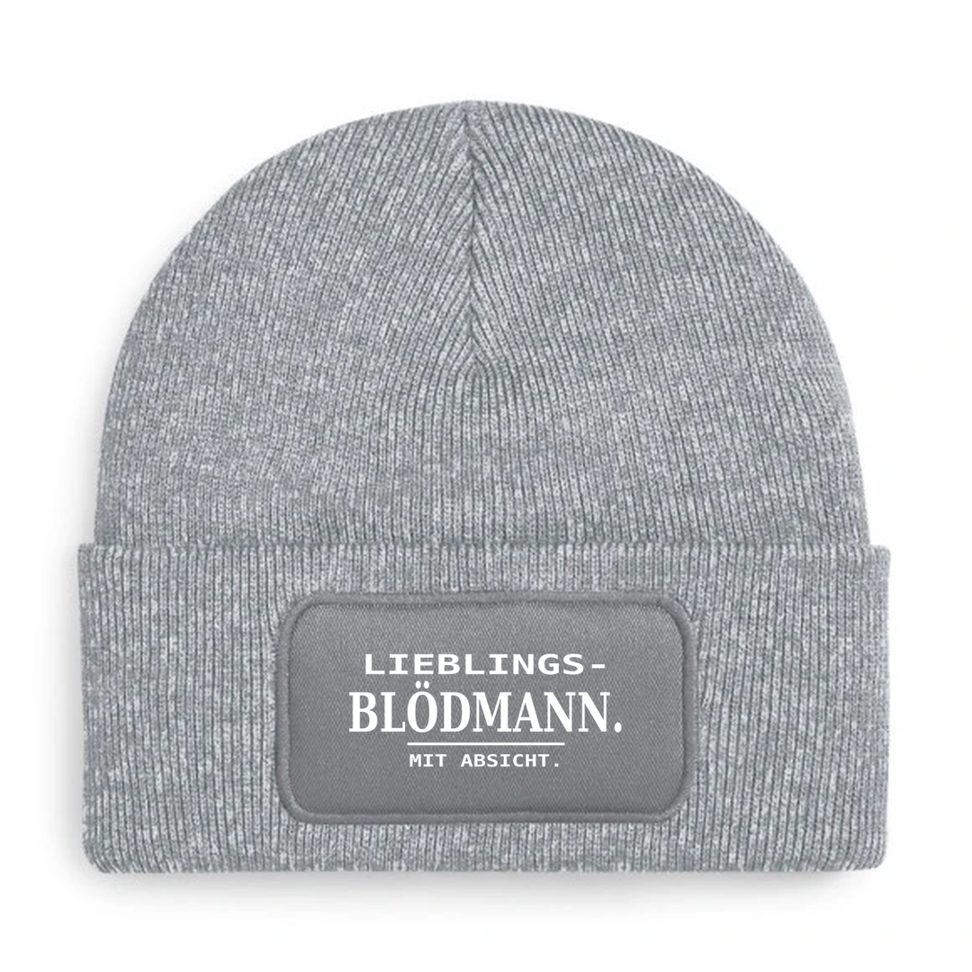 LIEBLINGS-BLÖDMANN. MIT ABSICHT. – Mütze Grau