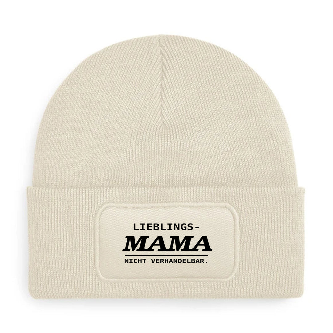 LIEBLINGS-MAMA. NICHT VERHANDELBAR. – Mütze Beige