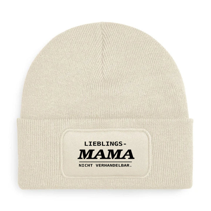 LIEBLINGS-MAMA. NICHT VERHANDELBAR. – Mütze Beige