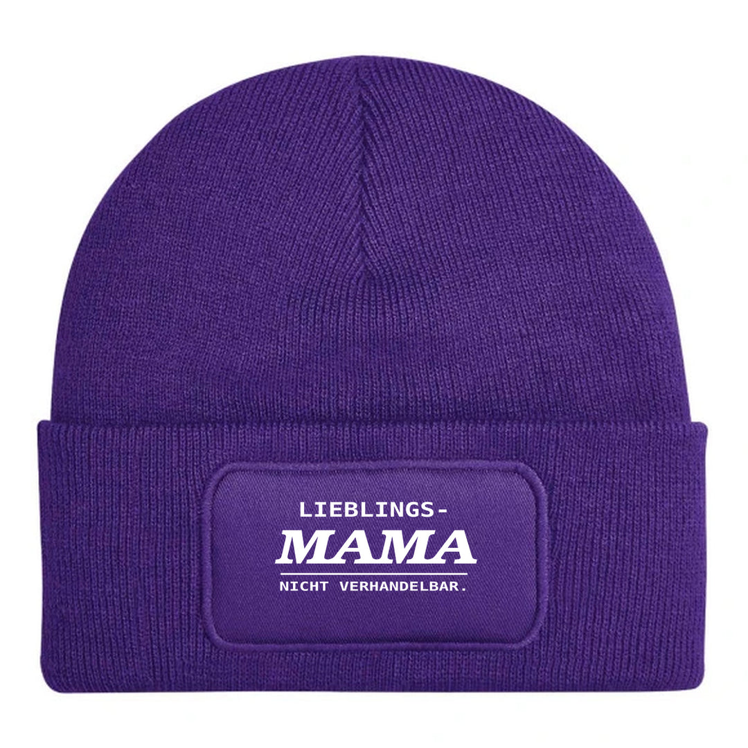 LIEBLINGS-MAMA. NICHT VERHANDELBAR. – Mütze Lila
