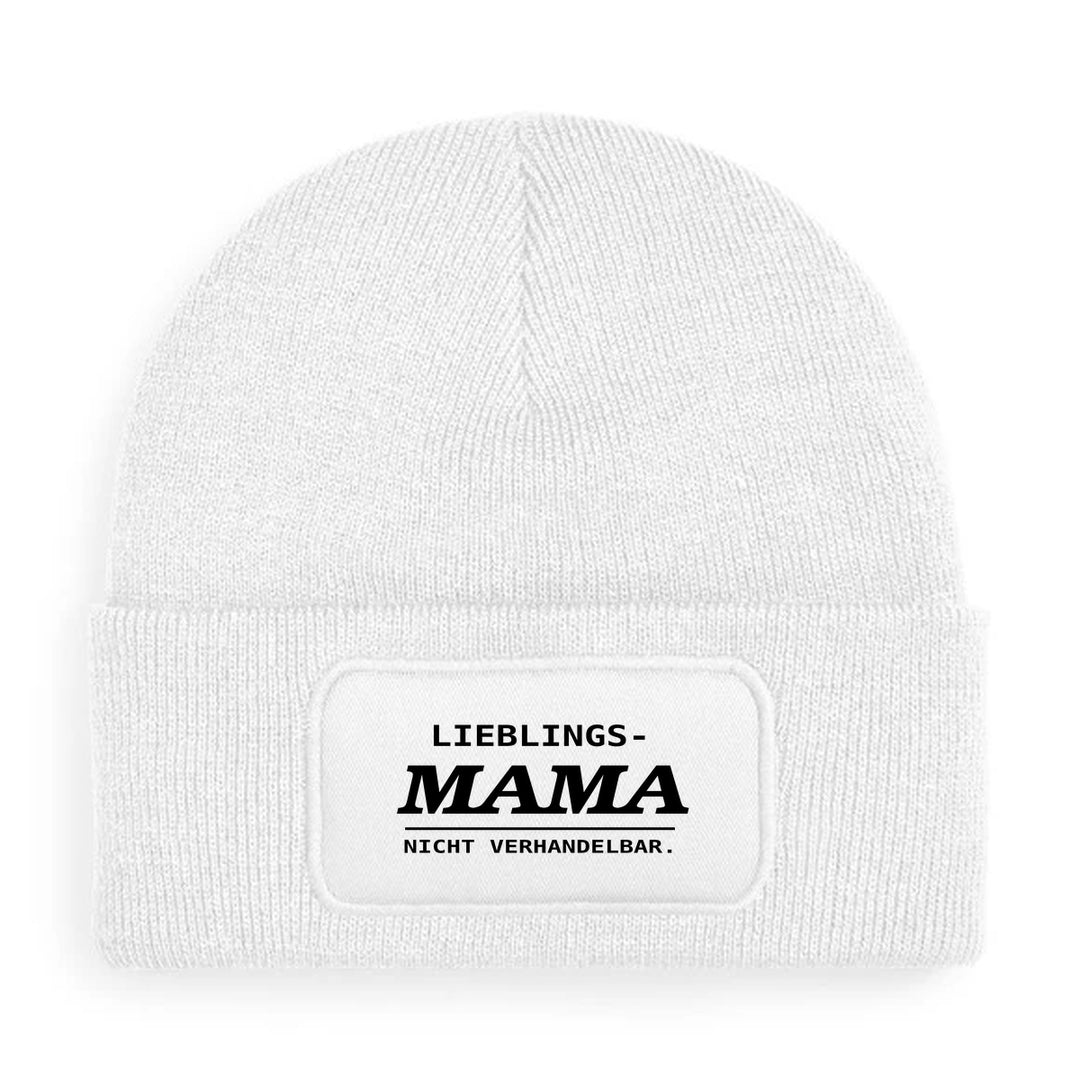 LIEBLINGS-MAMA. NICHT VERHANDELBAR. – Mütze Weiß