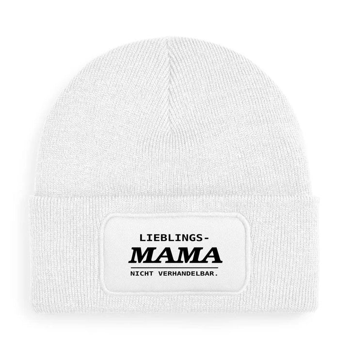 LIEBLINGS-MAMA. NICHT VERHANDELBAR. – Mütze Weiß