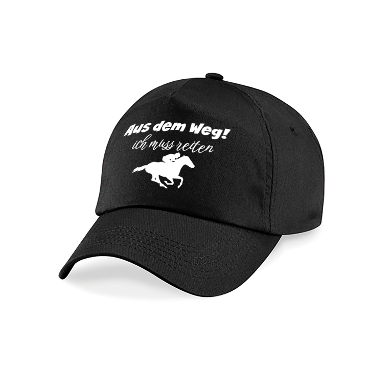 Aus dem Weg ich muss reiten Kappe – Lustige Cap für Reiterinnen | Perfektes Geschenk zum Geburtstag