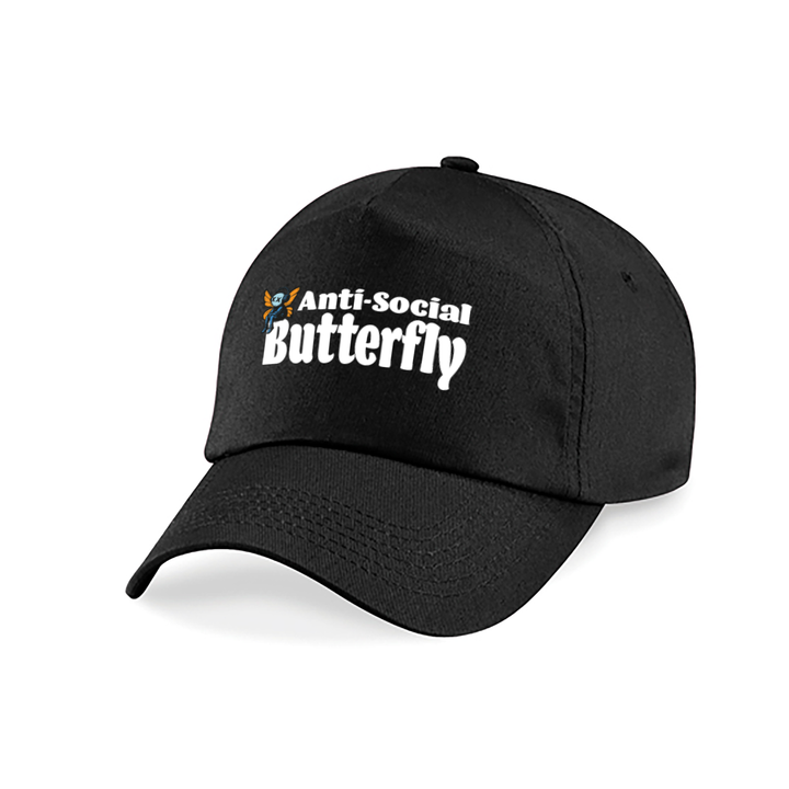 Anti Social Butterfly Kappe – Lustige Cap | Perfektes Geschenk zum Geburtstag & für Introverts