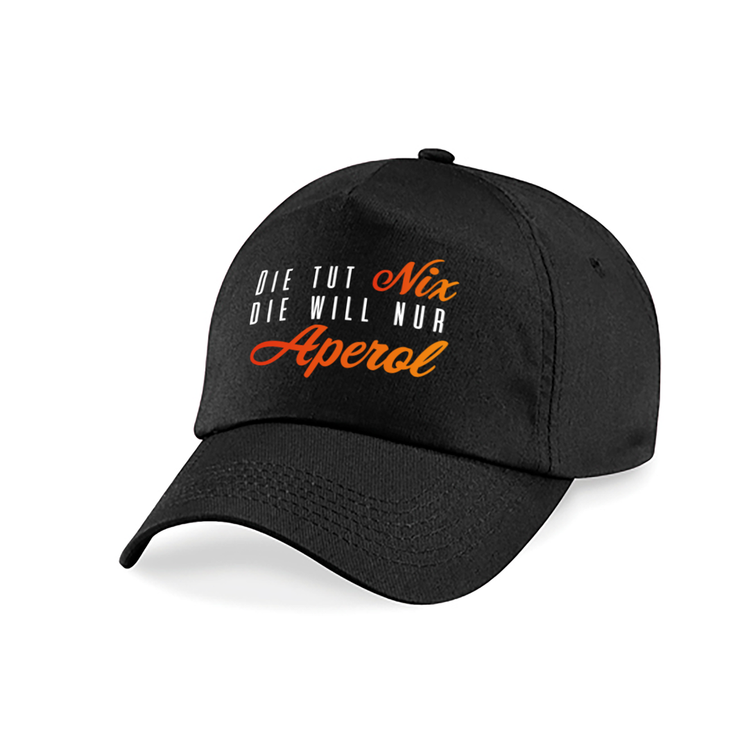 Die tut nix die will nur Aperol Kappe – Lustige Damen Cap | Perfektes Geschenk für Sommer & JGA