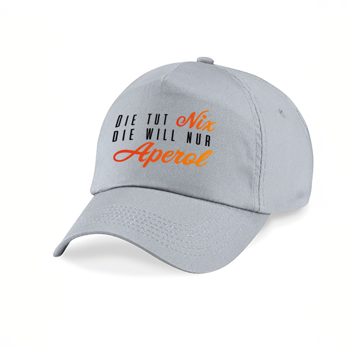 Die tut nix die will nur Aperol Kappe – Lustige Damen Cap | Perfektes Geschenk für Sommer & JGA