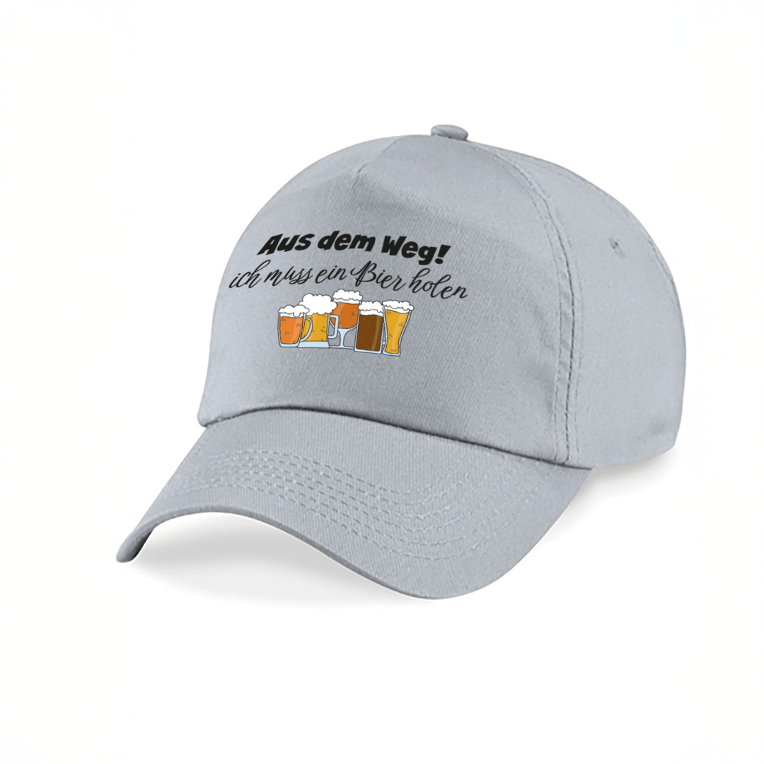 Aus dem Weg ich muss Bier holen Kappe – Lustige Herren Cap | Perfektes Geschenk zum Vatertag & Geburtstag
