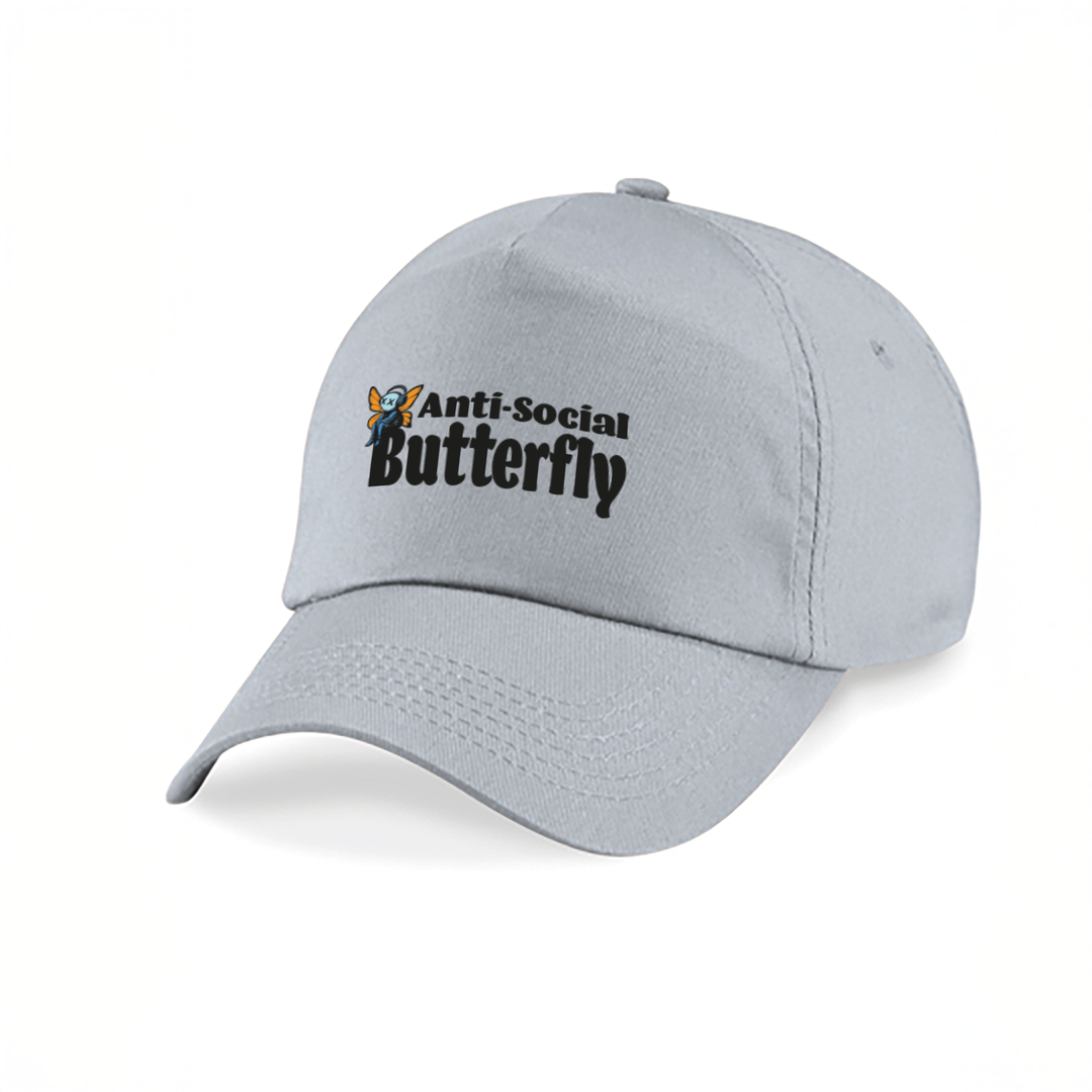 Anti Social Butterfly Kappe – Lustige Cap | Perfektes Geschenk zum Geburtstag & für Introverts