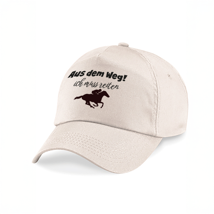 Aus dem Weg ich muss reiten Kappe – Lustige Cap für Reiterinnen | Perfektes Geschenk zum Geburtstag