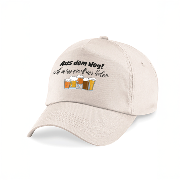 Aus dem Weg ich muss Bier holen Kappe – Lustige Herren Cap | Perfektes Geschenk zum Vatertag & Geburtstag