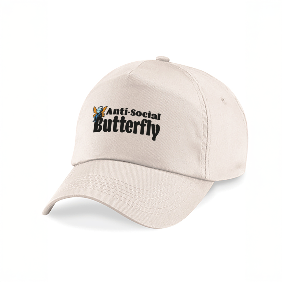 Anti Social Butterfly Kappe – Lustige Cap | Perfektes Geschenk zum Geburtstag & für Introverts