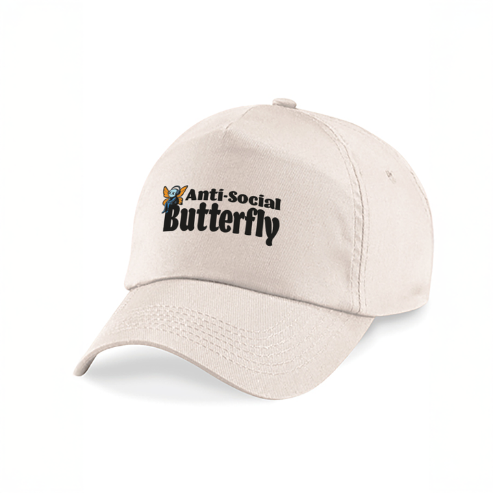 Anti Social Butterfly Kappe – Lustige Cap | Perfektes Geschenk zum Geburtstag & für Introverts