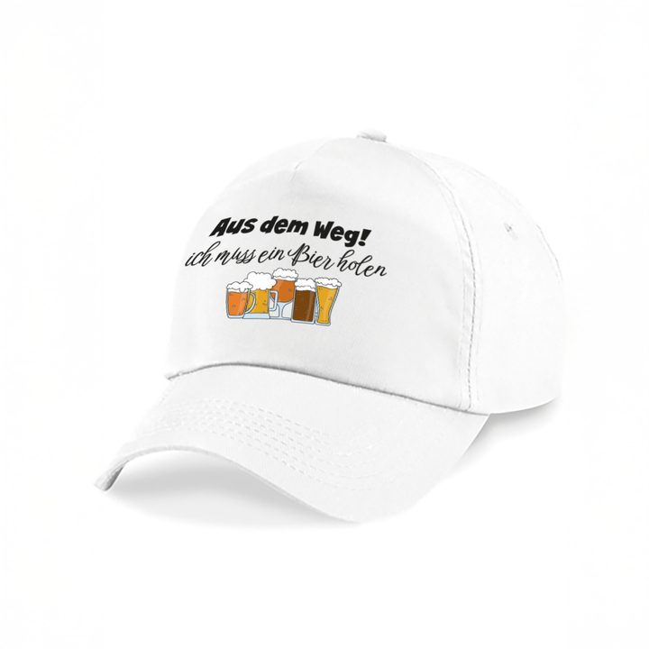 Aus dem Weg ich muss Bier holen Kappe – Lustige Herren Cap | Perfektes Geschenk zum Vatertag & Geburtstag