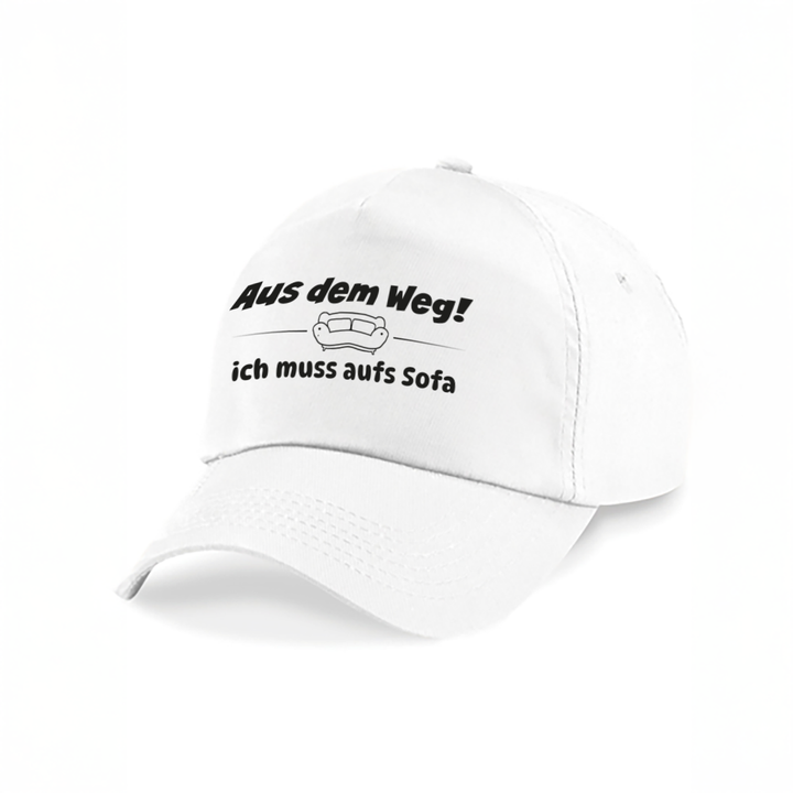Aus dem Weg ich muss aufs Sofa Kappe – Lustige Cap | Perfektes Geschenk zum Geburtstag & für Freunde