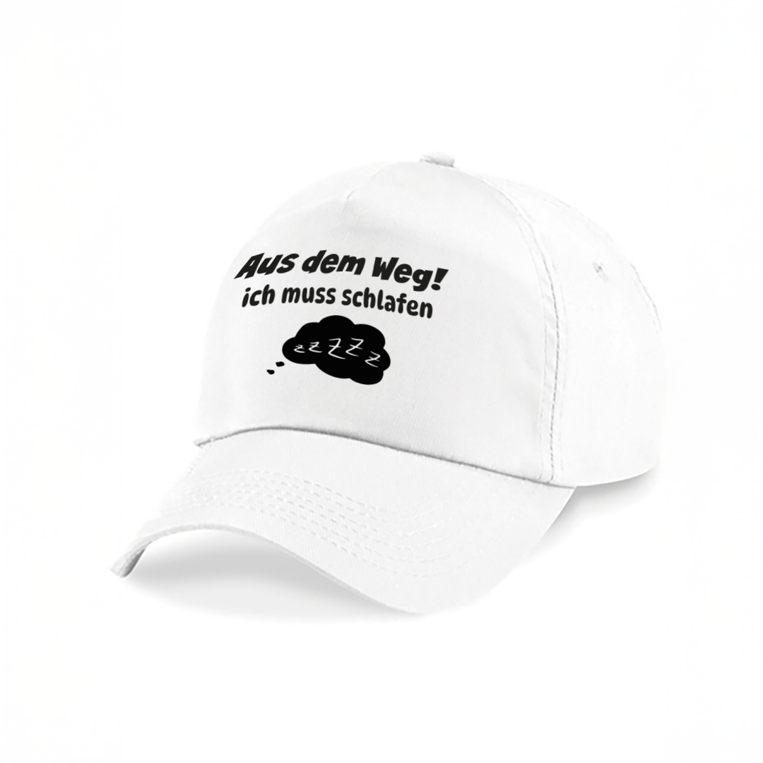 Aus dem Weg ich muss schlafen Kappe – Lustige Cap | Perfektes Geschenk zum Geburtstag & für Freunde