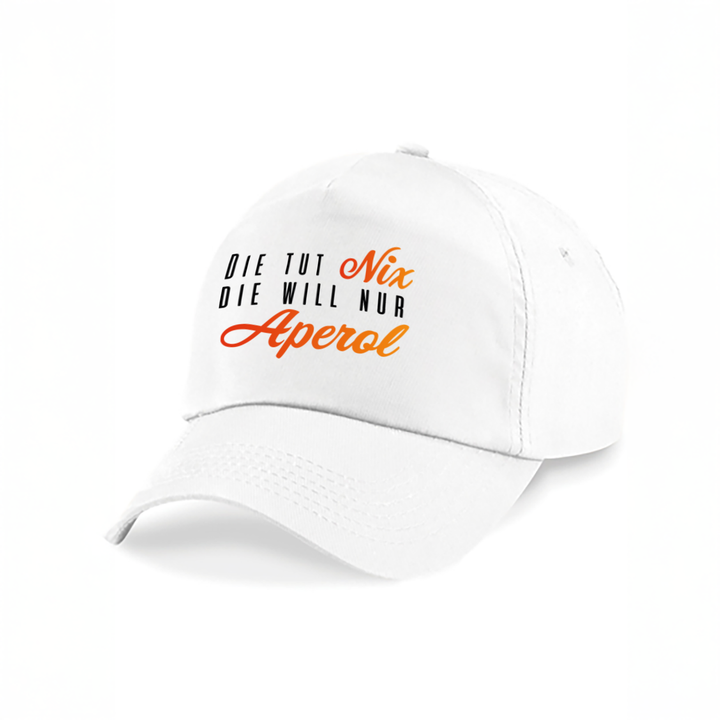 Die tut nix die will nur Aperol Kappe – Lustige Damen Cap | Perfektes Geschenk für Sommer & JGA
