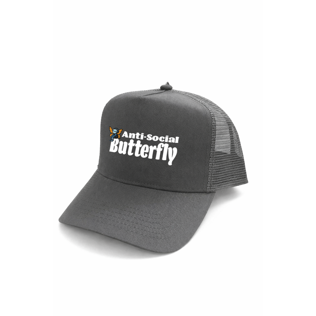 Anti Social Butterfly Kappe – Lustige Cap | Perfektes Geschenk zum Geburtstag & für Introverts