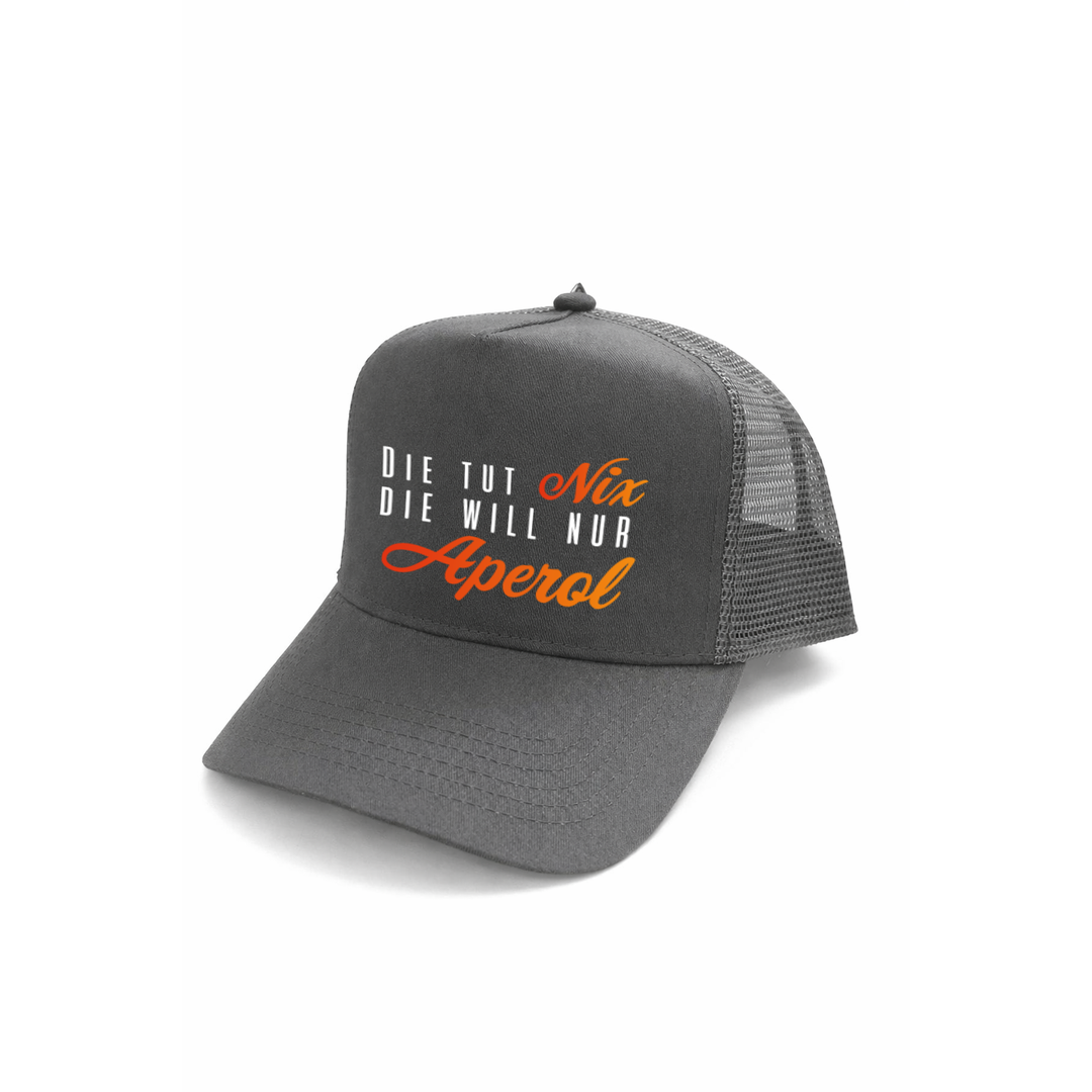 Die tut nix die will nur Aperol Kappe – Lustige Damen Cap | Perfektes Geschenk für Sommer & JGA