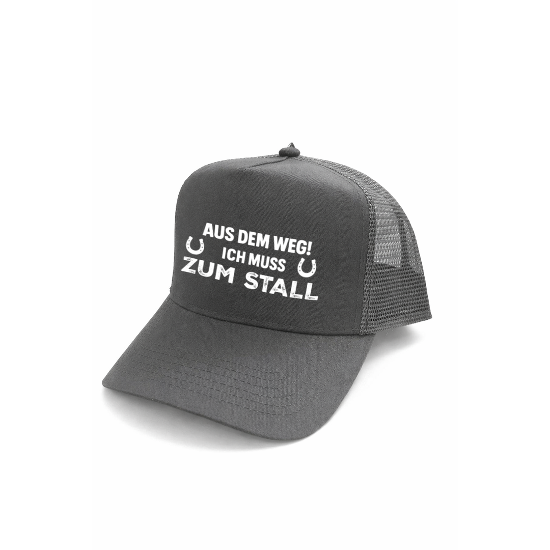 Aus dem Weg ich muss zum Stall Kappe – Reiter Cap | Perfektes Geschenk für Pferdemädchen & Geburtstag