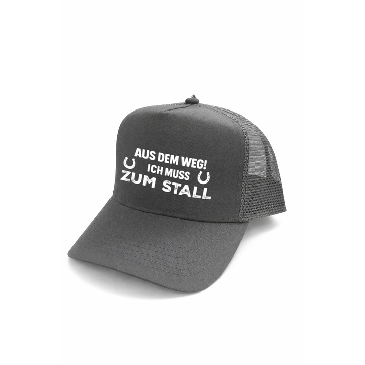 Aus dem Weg ich muss zum Stall Kappe – Reiter Cap | Perfektes Geschenk für Pferdemädchen & Geburtstag