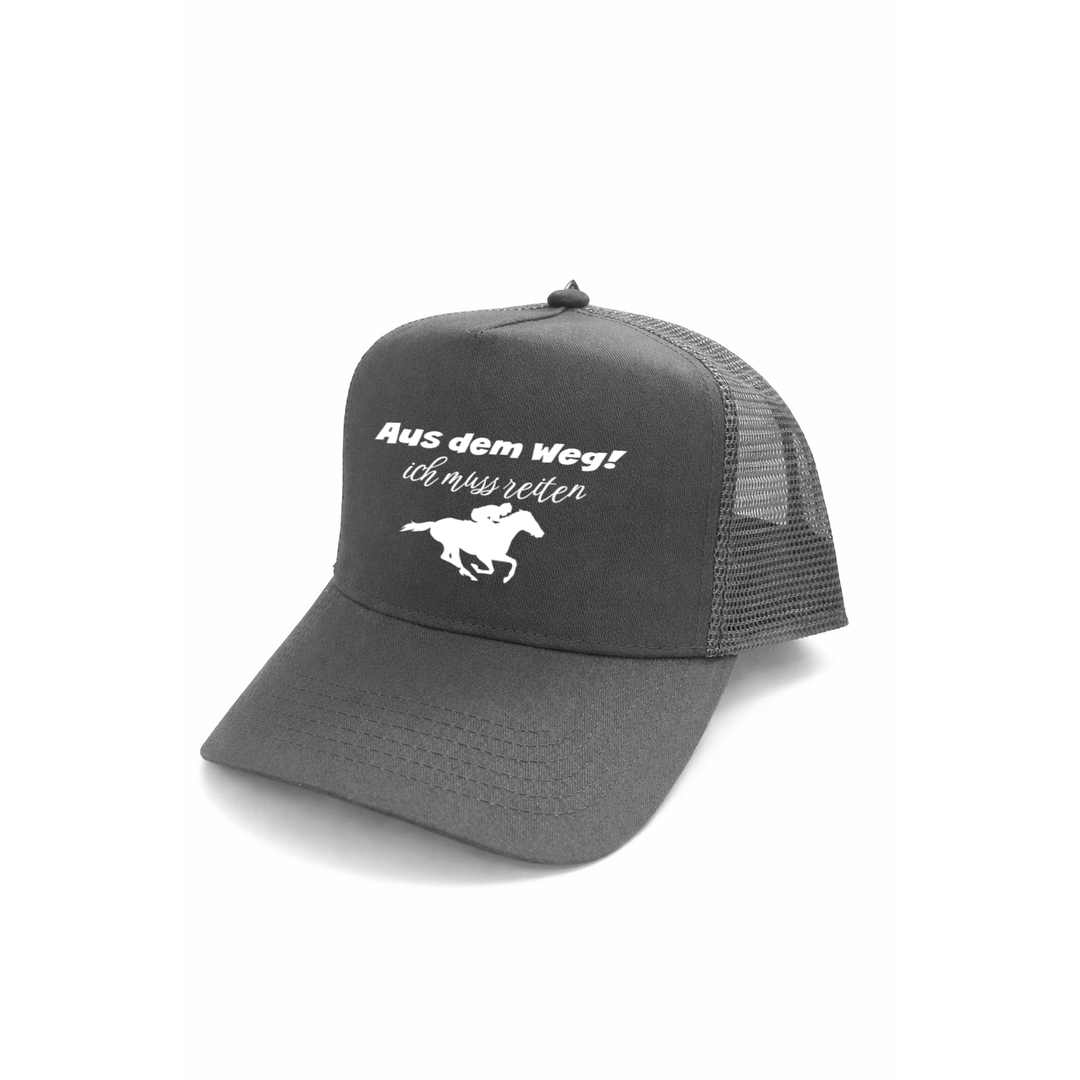 Aus dem Weg ich muss reiten Kappe – Lustige Cap für Reiterinnen | Perfektes Geschenk zum Geburtstag