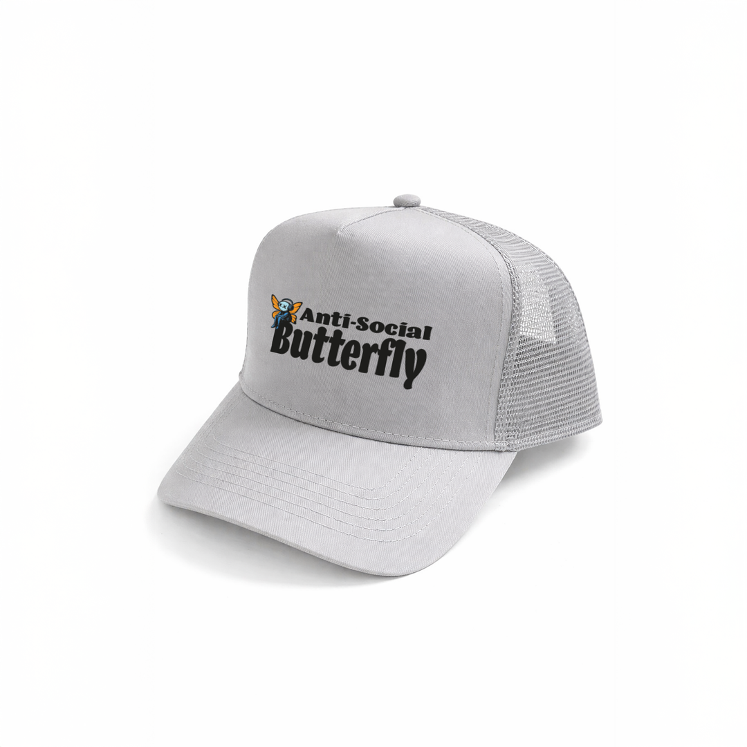 Anti Social Butterfly Kappe – Lustige Cap | Perfektes Geschenk zum Geburtstag & für Introverts