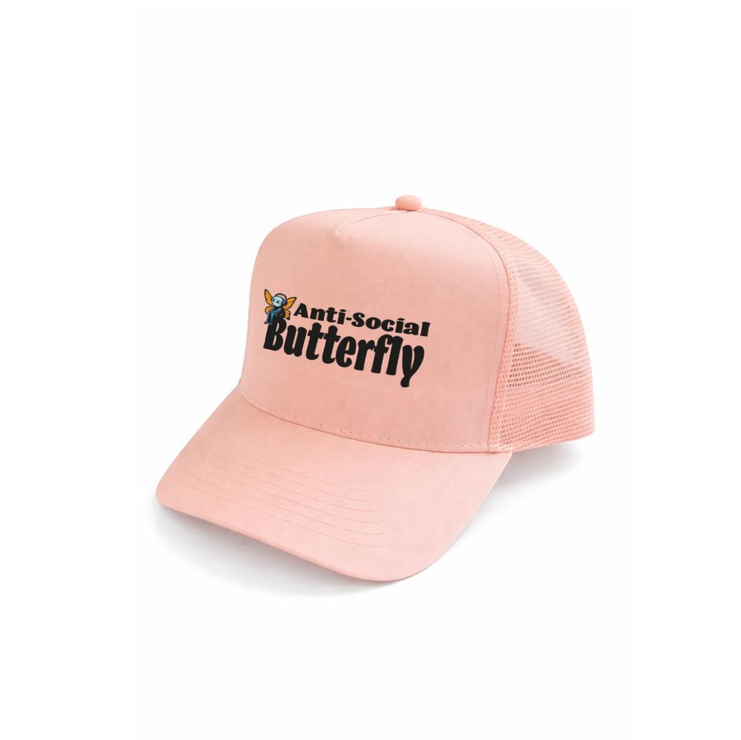 Anti Social Butterfly Kappe – Lustige Cap | Perfektes Geschenk zum Geburtstag & für Introverts