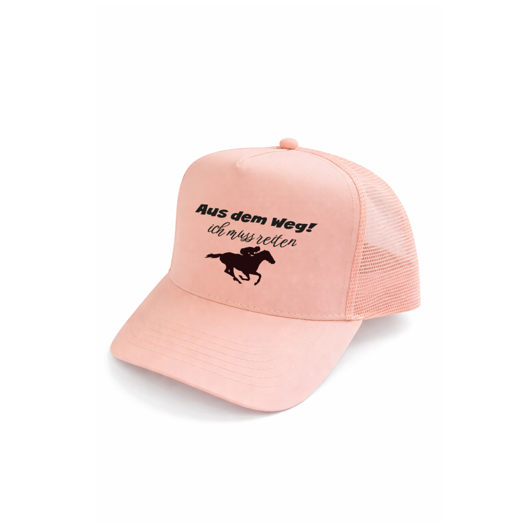 Aus dem Weg ich muss reiten Kappe – Lustige Cap für Reiterinnen | Perfektes Geschenk zum Geburtstag