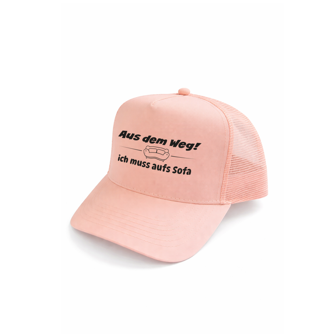 Aus dem Weg ich muss aufs Sofa Kappe – Lustige Cap | Perfektes Geschenk zum Geburtstag & für Freunde