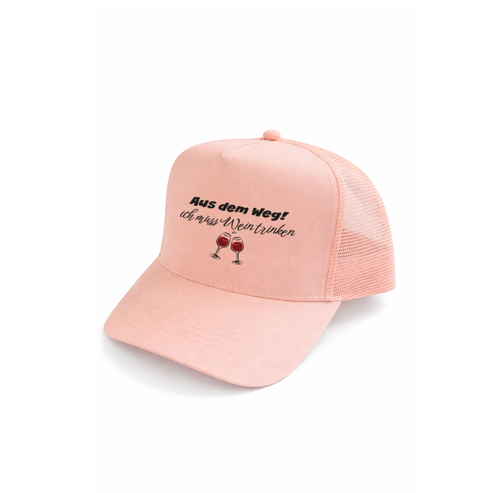 Aus dem Weg ich muss Wein trinken Kappe – Lustige Damen Cap | Perfektes Geschenk für Geburtstag & Mädelsabend