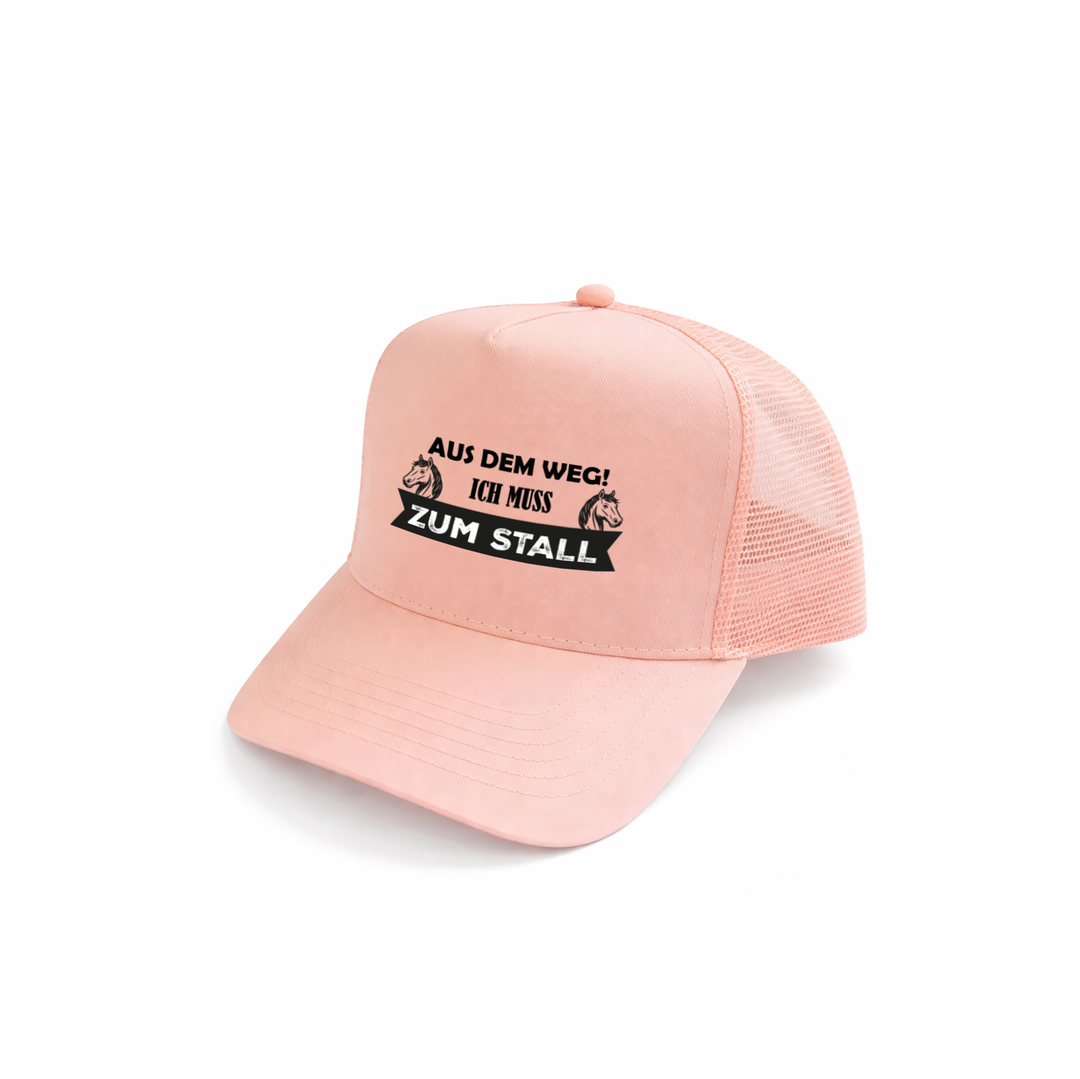 Aus dem Weg ich muss zum Stall Kappe – Lustige Cap | Perfektes Geschenk für Pferdefans & Geburtstag