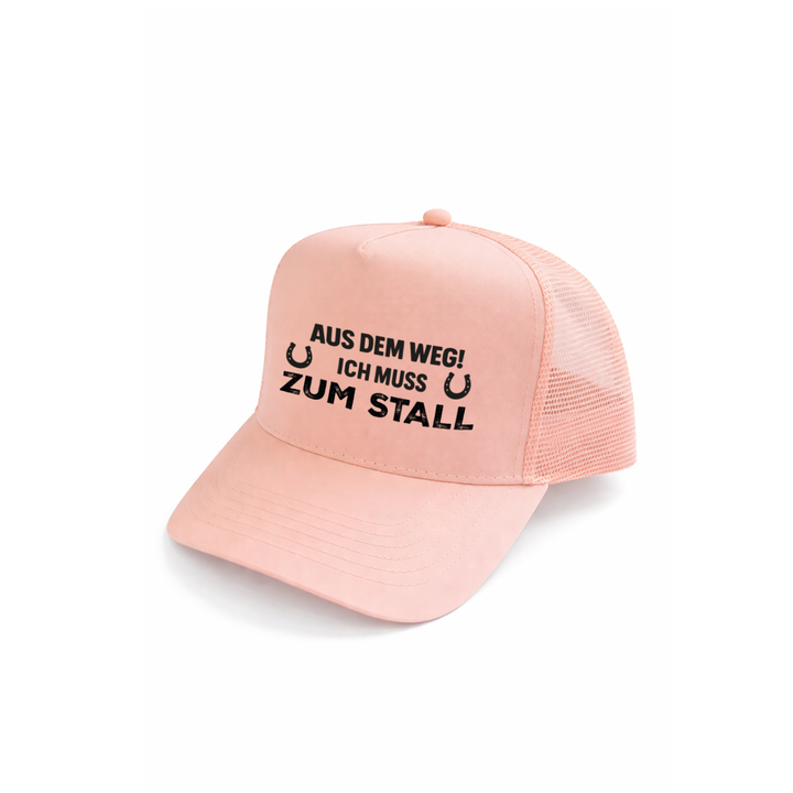 Aus dem Weg ich muss zum Stall Kappe – Reiter Cap | Perfektes Geschenk für Pferdemädchen & Geburtstag
