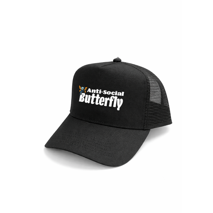 Anti Social Butterfly Kappe – Lustige Cap | Perfektes Geschenk zum Geburtstag & für Introverts