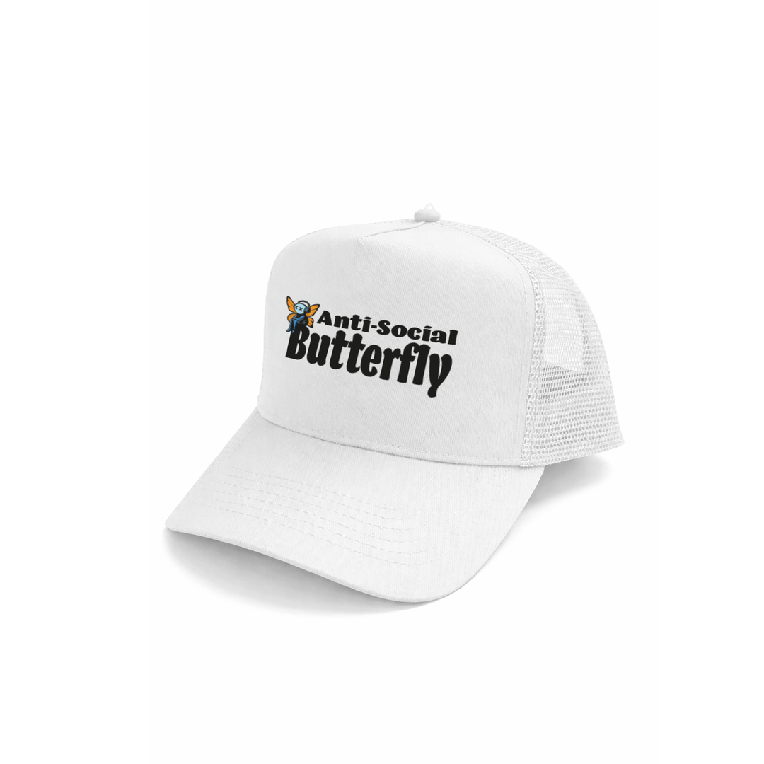 Anti Social Butterfly Kappe – Lustige Cap | Perfektes Geschenk zum Geburtstag & für Introverts