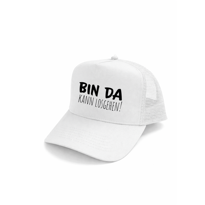 Bin da kann losgehen Kappe – Lustige Cap | Perfektes Geschenk für Party, JGA & Geburtstag