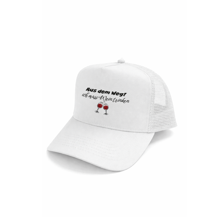 Aus dem Weg ich muss Wein trinken Kappe – Lustige Damen Cap | Perfektes Geschenk für Geburtstag & Mädelsabend