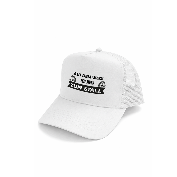 Aus dem Weg ich muss zum Stall Kappe – Lustige Cap | Perfektes Geschenk für Pferdefans & Geburtstag
