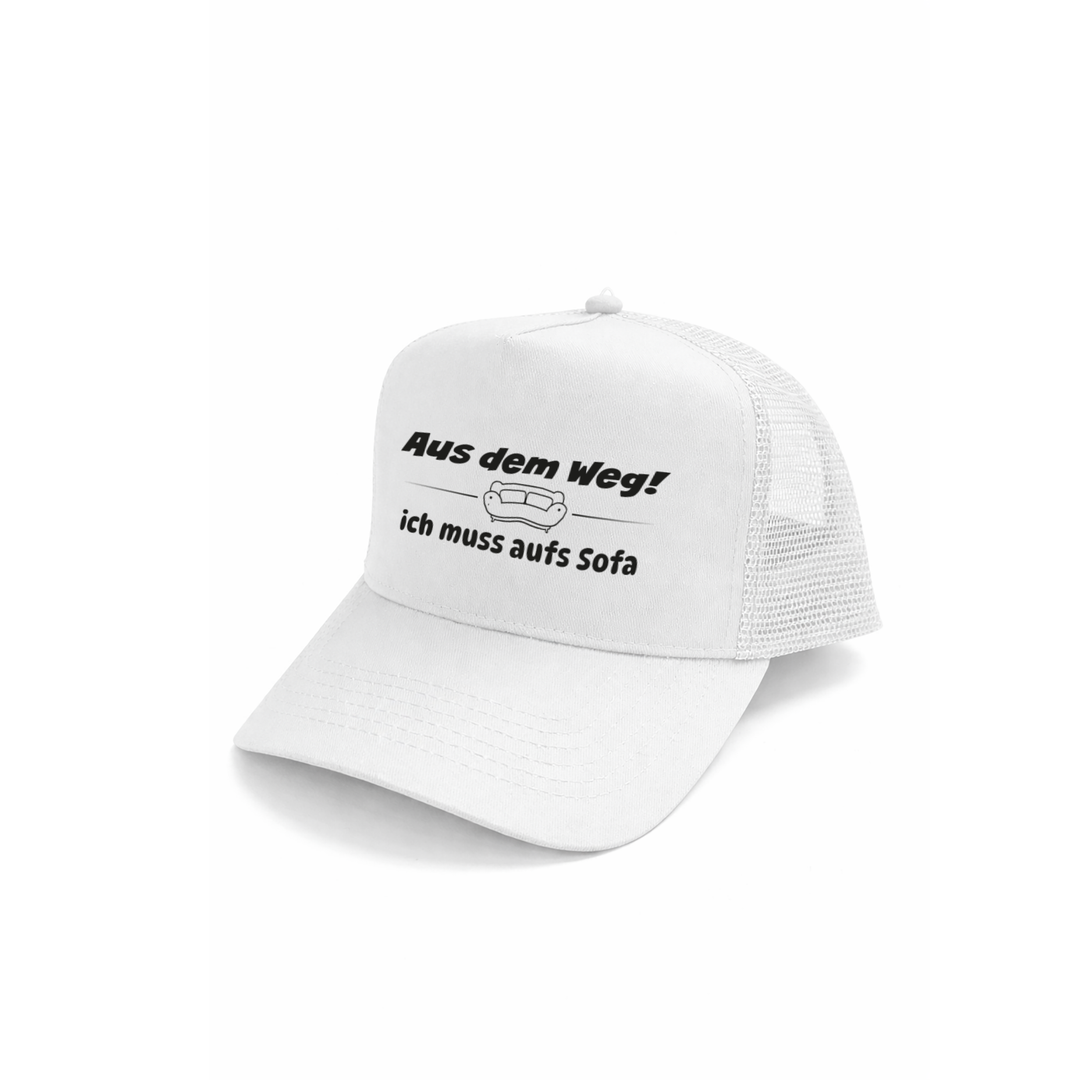 Aus dem Weg ich muss aufs Sofa Kappe – Lustige Cap | Perfektes Geschenk zum Geburtstag & für Freunde