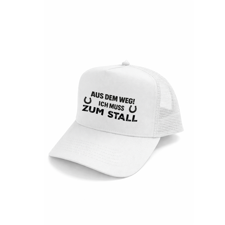 Aus dem Weg ich muss zum Stall Kappe – Reiter Cap | Perfektes Geschenk für Pferdemädchen & Geburtstag