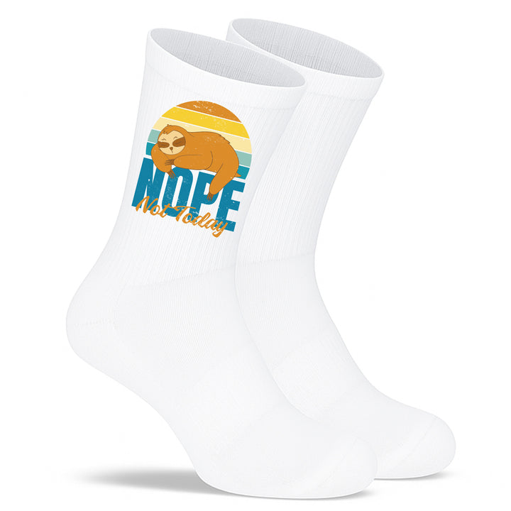 Socken „Nope. Not today.“ – Lustige Spruchsocken | Lazy & Chill Socks aus Bio-Baumwolle | Geschenkidee mit Humor | Made in Europe