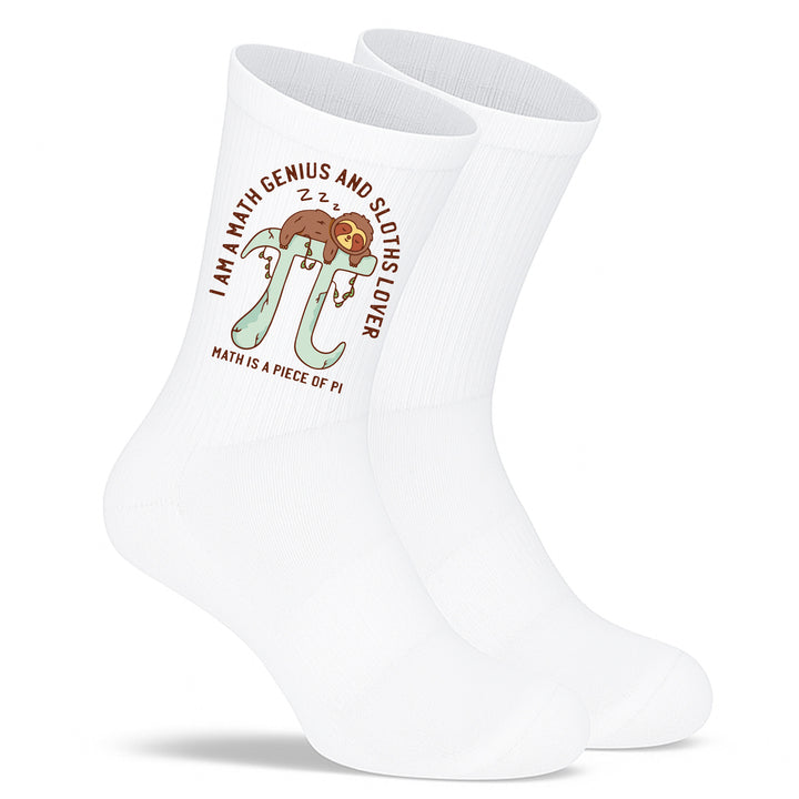 Socken „Math Genius“ – Lustige Mathe-Socken | Geschenk für Nerds, Schüler & Lehrer | Fun Socks aus Bio-Baumwolle