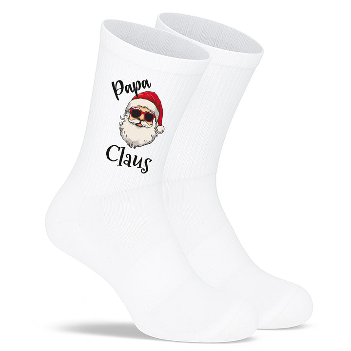 Socken „Papa Claus“ – Lustige Weihnachtssocken für Männer | Christmas Fun Socks | Geschenkidee für Papas | Made in Europe