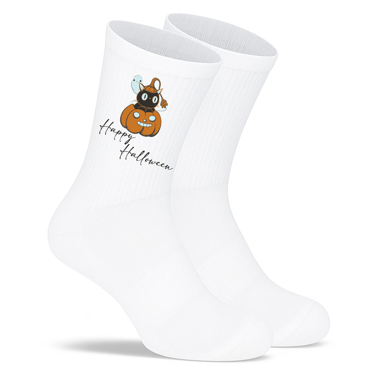 Socken „Happy Halloween“ – Lustige Halloween-Socken | Spooky Fun Socks aus Bio-Baumwolle | Limited Edition