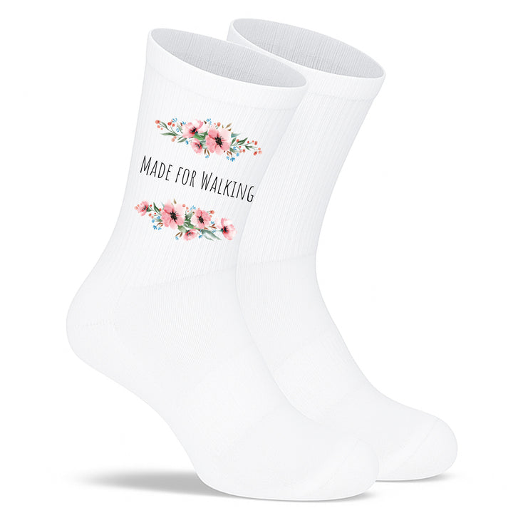 Socken „Made for Walking“ – Stylische Motivsocken | Lustige & bequeme Fun Socks aus Bio-Baumwolle | Made in Europe