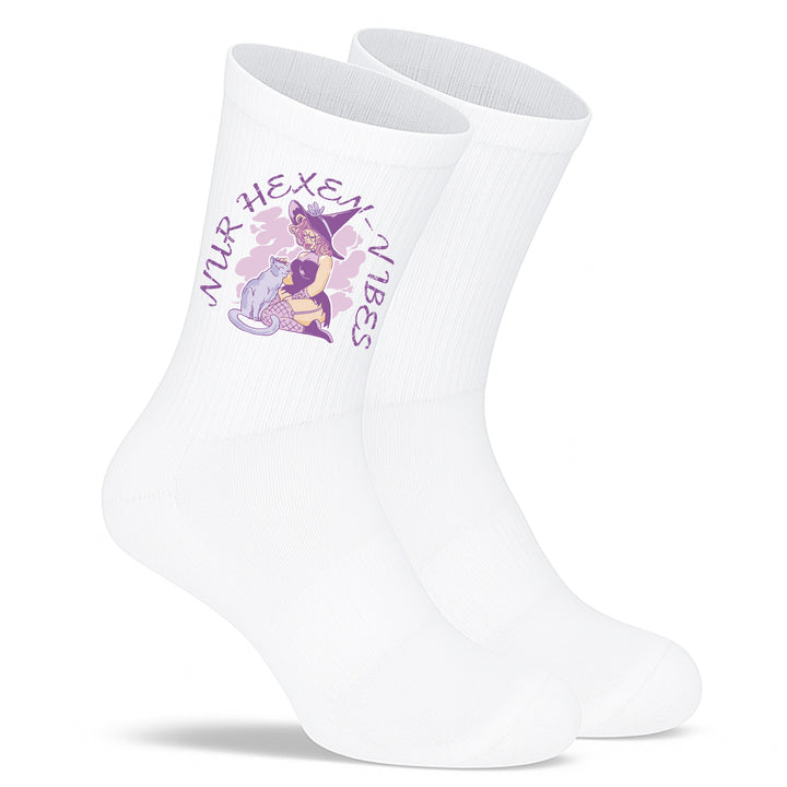 Socken „Hexen Vibe“ – Magische Halloween-Socken | Witchy Fun Socks aus Bio-Baumwolle | Limited Autumn Edition